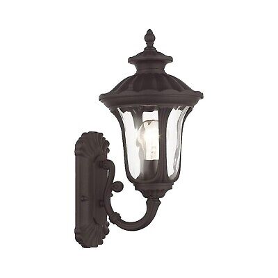 Livex Lighting 7850-07 Oxford 1 Light Outdoor Wall Lantern, Bronze