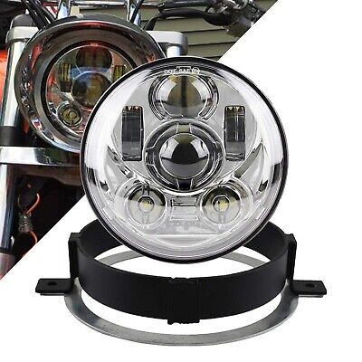 5.75 inch Round LED motorcycleDRL with Ring Mounting Bracket Fit for 2002-200...