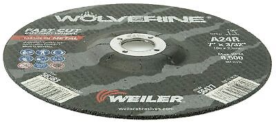 Weiler 56383 7 Inch Cutting Wheel, Wolverine AO Steel/Metal Fast Cutting, 3/3...