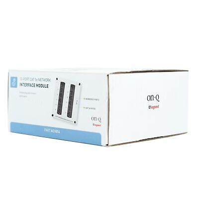 Legrand - OnQ 8 Port Cat 5e Network Interface Module, RJ45 Network Switch, Hi...