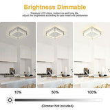 Ceiling Light Fixture Square Flush Mount Ceiling Light 11IN Light Fixtures Ce...