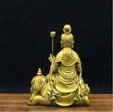 Zzooi Copper Samantabhadra Bodhisattva Statue Coppery Puxian Pusa Statue Feng...