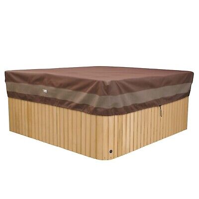 Duck Covers Ultimate Water-Resistant 86 Inch Square Hot Tub Cover Cap, Outdoo...