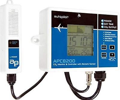 Autopilot APC8200 Hydroponics CO2 Monitor and Controller with 15-Inch Remote ...