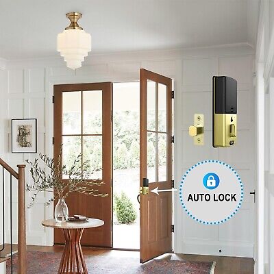 Lockly Vision Smart Lock, Camera Video Two-Way Audio 6-in-1 Keyless Entry Doo...