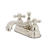 Kingston Brass KS3606AX Restoration 4" Centerset Bathroom Faucet, Polished Ni...