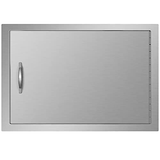 Mophorn BBQ Access Door 24W x 17H Inch, Horizontal Single x 17H, Silver