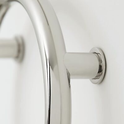 12-inch Huntington Shower Valve Grab Bar Front Mount, ADA Compliant, Polished