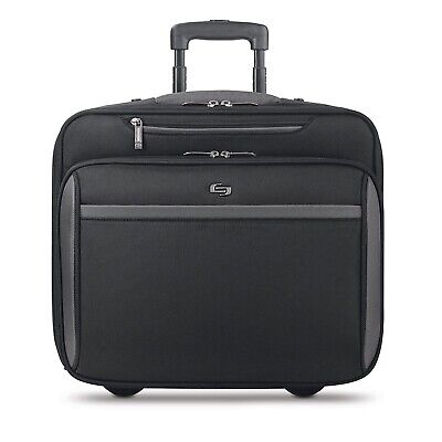 Solo New York 16-Inch Laptop Rolling Case, Overnighter section and remoavble ...