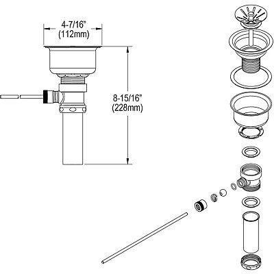 Elkay LK27 Lever Operated Drain Fitting