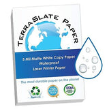 5 MIL 11" x 17" Waterproof Laser Printer/Copy Paper, Printable Waterproof Pap...