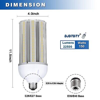 2 Pack 150W LED Corn Light Bulb, Super Bright 150Watt LED Corn Bulbs, E26 Bas...