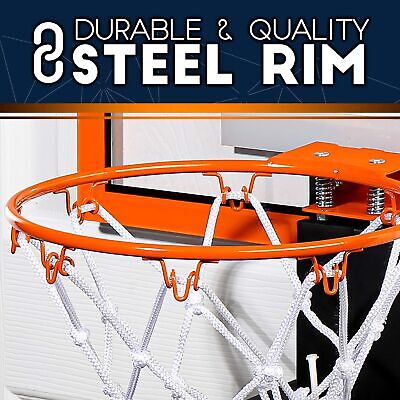 Franklin Sports Mini Basketball Hoop with Rebounder and Ball - Over The Door ...