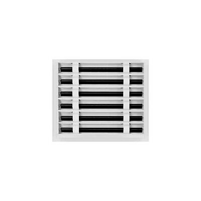 14x12 Modern AC Vent Cover - Decorative White Air Vent - Standard Linear Slot...