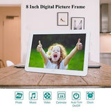 1920x1080 8 Inch Digital Picture Frame 16:9 IPS Screen, Photo Auto-Rotate, Au...