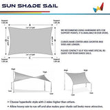 16' x 20' Sun Shade Sail Rectangle Outdoor Canopy Cover UV Block for Backyard...