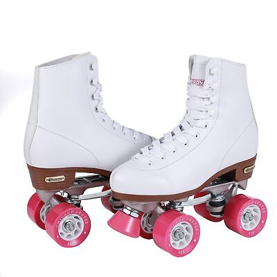 CHICAGO Skates Premium White Quad Roller Skates for Girls and Women Beginners...