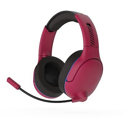 PDP AIRLITE Pro Wireless Headset with Mic for PS5, PS4, PC - Cosmic Red