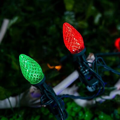 C9 LED Christmas Lights Outdoor, 66 Feet 100 LED Strawberry String Lights wit...