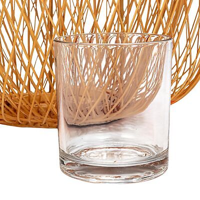 Bloomingville Decorative Bamboo Hand-Woven Lantern Candle Holder, Natural