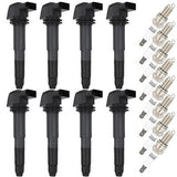 ECCPP UF513 8 ignition coils with 8 iridium Spark Plugs for Porsche 2003 2004...