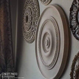 Ekena Millwork CM19ORUWF Orrington Ceiling Medallion, 19 5/8"OD x 4 3/4"ID x ...