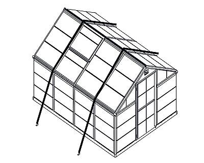 Palram - Canopia Anchor Kit for Canopia Nature Greenhouses and Skylight Sheds