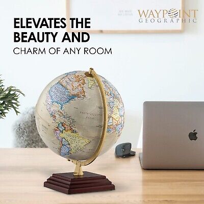 Waypoint Geographic Atlantic Globe Beige - Non-illuminated