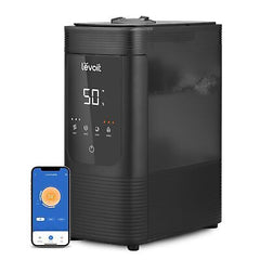 LEVOIT 6L Smart Warm and Cool Mist Humidifiers for Home Bedroom, 60H Runtime ...