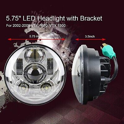 5.75 inch Round LED motorcycleDRL with Ring Mounting Bracket Fit for 2002-200...