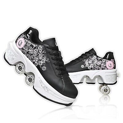 Roller Skate Shoes for Women Four Rounds Children's Roller Skates Shoes That ...