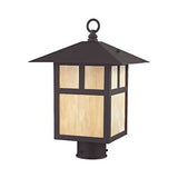 Livex Lighting 2134-07 Montclair Mission 1 Light Outdoor Bronze Finish Solid ...