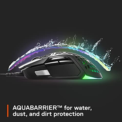 SteelSeries Aerox 5 - Lightweight Gaming Mouse - 18000 CPI -- TrueMove Black