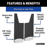 LUVERNE 251440 Front or Rear 12-Inch x 20-Inch Textured Rubber Mud Guards, Se...