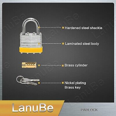 Lock Laminated keyed Padlock (1-9/16", 40mm), keyed Alike Locks, Normal Shack...