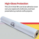 School Smart Laminating Film Roll, 25 Inches x 500 Feet, 1.5 mil Thick, High ...