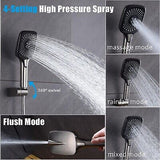 Shower Faucet Set Brushed Nickel Rough-in Anti-Scald Pressure Balanced Valve ...