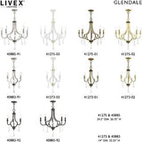 Livex Lighting 41273-02 Glendale - Three Light Mini Chandelier, Polished Bras...