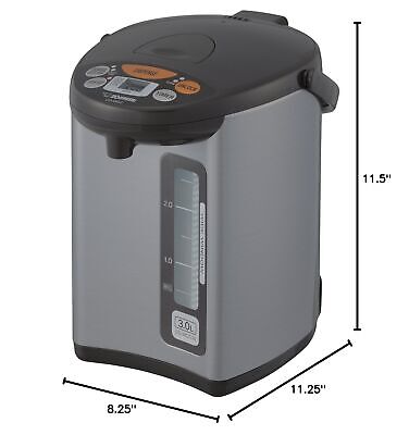 Zojirushi CD-WCC30 Micom Water Boiler and Warmer (101 oz, Silver Dark Brown)