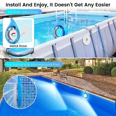 LyLmLe LED Pool Lights with APP Control, 20W RGB Dimmable Underwater Submersi...