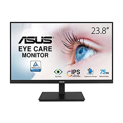 ASUS 23.8”1080P Monitor(VA24DQSB)-Full 12.8" x 21.3" x 2.1", BLACK