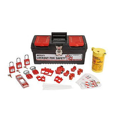 BRADY Electrical Lockout Tagout Kit - Hasps, Clamp on, Universal Multipole Ci...