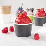 Coppetta 4 Ounce Dessert Cups, 200 Disposable Ice Cream Cups - Lids Sold Sepa...