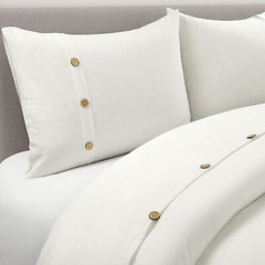 Lush Decor Belgian Flax Prewashed Linen Rich Cotton Blend 3 Piece Duvet Cover...