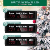 Days Countdown Clock, 1.0&#8221; Yearly Countdown Clocks Up to 999 Days with Hou