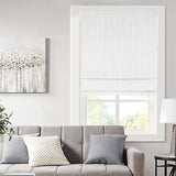 Madison Park Galen Cordless Roman Shades - Fabric Privacy Single Panel Total ...