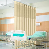 Flame Retardant Hospital Curtains Room Divider with Flat Hooks Cubicle Curtai...