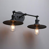 Phansthy 2 Lights Sconce with Switch Matte Black Vanity Light with Dual 7.87 ...