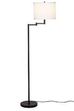 Catalina Lighting 24288-000 Traditional Swing Arm Floor Lamp for Office, Livi...