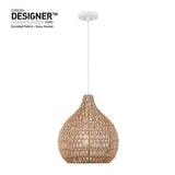 Globe Electric 65703 Tika 1-Light Pendant Lighting, Natural Blonde, Twine Sha...